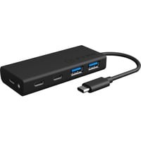 ICY BOX IB-HUB1426-CPD USB 3.2 Gen 1 (3.1 Gen 1) Type-C 5000 Mbit/s Nero, Hub USB Nero, USB 3.2 Gen 1 (3.1 Gen 1) Type-C, USB 3.2 Gen 1 (3.1 Gen 1) Type-A, USB 3.2 Gen 1 (3.1 Gen 1) Type-C, 5000 Mbit/s, Nero, Alluminio, Plastica, 60 W