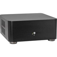 Inter-Tech A80 Small Form Factor (SFF) Nero 60 W, Case HTPC Nero, Small Form Factor (SFF), PC, Nero, ITX, Alluminio, 4 cm