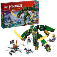 LEGO NINJAGO 71845 2in1 Jet Mech di Lloyd, Action Figure Trasformabile in Aereo Giocattolo con 5 Minifigure, Idea Regalo 9+, Giochi di costruzione Action Figure Trasformabile in Aereo Giocattolo con 5 Minifigure, Idea Regalo 9+, Set da costruzione, 9 anno/i, Plastica, 1112 pz, 1,28 kg