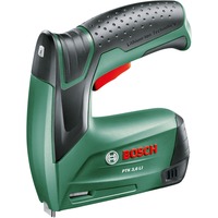 Bosch 0 603 968 200 pinzatrice elettrica Pinzatura con punti metallici permanente Imbastitura Spillatura permanente, Graffatrice verde, Punto standard, Alto, 4 mm, 1 cm, Verde, Batteria