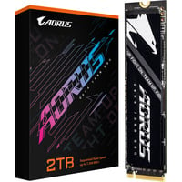GIGABYTE AORUS Gen4 7300 2 TB M.2 PCI Express 4.0 NVMe 3D TLC NAND, Disco a stato solido Nero, 2 TB, M.2, 7300 MB/s