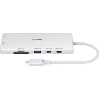 D-Link DUP-A01 hub di interfaccia USB 3.2 Gen 1 (3.1 Gen 1) Type-C 10000 Mbit/s Bianco, Hub USB bianco, USB 3.2 Gen 1 (3.1 Gen 1) Type-C, RJ-45, USB 3.2 Gen 1 (3.1 Gen 1) Type-A, USB 3.2 Gen 1 (3.1 Gen 1) Type-C, MicroSD (TransFlash), SD, 10000 Mbit/s, 60 Hz, 3860 x 2160