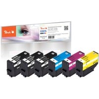 Peach PI200-774 cartuccia d'inchiostro 6 pz Compatibile Resa elevata (XL) Nero, Ciano, Magenta, Nero per foto, Giallo Resa elevata (XL), Nero, Ciano, Magenta, Nero per foto, Giallo, 13 ml, 8,5 ml, 6 pz, Confezione multipla