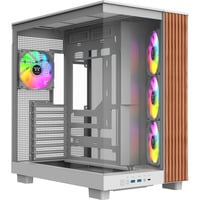 Thermaltake View 380 XL WS ARGB, Chassis Tower bianco/legno