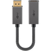 goobay Plus cavo adattatore DisplayPort > HDMI, 4K @ 60Hz grigio