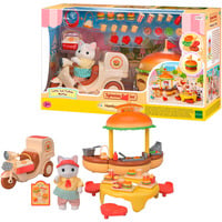 EPOCH Sylvanian Families - Chiosco mobile di hamburger con figura, Giochi di costruzione 