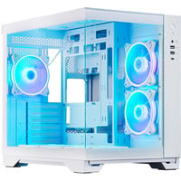 Chieftec GM-30W-TG-OP computer case Cubo Bianco, Chassis Tower bianco, Cubo, PC, Bianco, ATX, micro ATX, Mini-ITX, Gaming, Multi