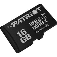 Patriot PSF16GMDC10 memoria flash 16 GB MicroSDHC UHS-I Classe 10, Scheda di memoria Nero, 16 GB, MicroSDHC, Classe 10, UHS-I, 80 MB/s, Class 1 (U1)