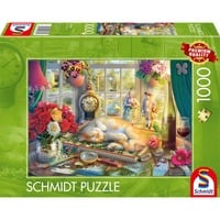 Schmidt Spiele Tempo di puzzle con gatto 