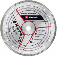 EINHELL Disco da taglio turbo diamantato, Ø 300 x 25,4 x 3,6mm, Lama 