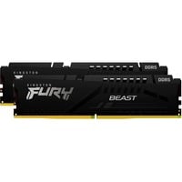 Kingston FURY FURY Beast 32GB 6400MT/s DDR5 CL32 DIMM (Kit of 2) Black EXPO, Memoria Nero, 32 GB, 2 x 16 GB, DDR5, 288-pin DIMM, Nero