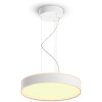Philips Hue Lampada a sospensione Enrave, Luce LED bianco, Philips Hue White ambiance Lampada a sospensione Enrave, Luce a sospensione intelligente, Bluetooth/Zigbee, Bianco, LED, Metallo, Lampadina/e non sostituibile/i