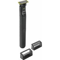 Philips OneBlade Face QP1424/10, Rasoio per barba Nero, Rasoio, Antracite, Batteria, 30 min, 8 h, 0,5 W