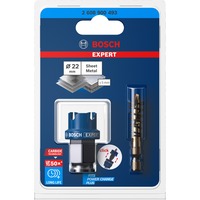 Bosch 2 608 900 493 sega per trapano 1 pz, Sega a tazza Singolo, Trapano, Acciaio inox, Acciaio, Blu, 5 mm, 2,2 cm