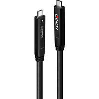 Lindy Cavo ibrido USB 3.2 Gen 2 e DP 1.4 Tipo C, Cavo di prolunga Nero