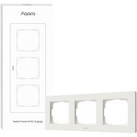 Aqara Cornice interruttore H2 EU (3-Gang), Telaio di montaggio bianco