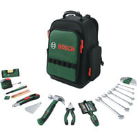 Bosch Set zaino da utensili, 60 pezzi, Set di strumenti Nero/Verde