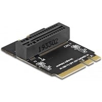 DeLOCK Adattatore M.2 Key A+E spina a slot Key M angolato con supporto, Scheda di interfaccia 