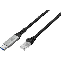 Digitus Cavo Ethernet USB-A 3.2 Gen1 > RJ-45, 1Gbit/s, Adattatore Nero