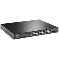 TP-Link Omada SG3428XMP switch di rete Gestito L2+ Gigabit Ethernet (10/100/1000) Supporto Power over Ethernet (PoE) 1U Nero, Interruttore Gestito, L2+, Gigabit Ethernet (10/100/1000), Supporto Power over Ethernet (PoE), Montaggio rack, 1U