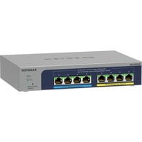 Netgear MS108UP Non gestito 2.5G Ethernet (100/1000/2500) Supporto Power over Ethernet (PoE), Interruttore grigio, Non gestito, 2.5G Ethernet (100/1000/2500), Full duplex, Supporto Power over Ethernet (PoE), Montabile a parete