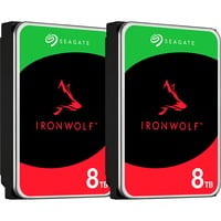 Seagate IronWolf NAS 2 x 8 TB Bundle, Hard-disk 
