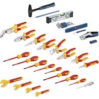 Bosch Valigetta elettricista VDE, 37 pezzi, Set di strumenti rosso/Giallo