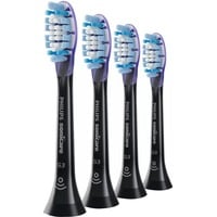 Philips Confezione da 4 testine standard per spazzolino sonico, Testina Nero, 4 pz, Nero, 3 mese(i), Morbido, Gomma, 2 Series plaque defence; 3 Series gum health; DiamondClean; DiamondClean Smart; EasyClean;...