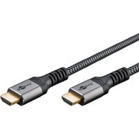 goobay Plus Cavo HDMI ad alta velocità, 8K @ 60Hz grigio