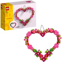 LEGO Iconic 40638 Cuore Ornamento Giocattolo, Kit Arti e Mestieri da Esposizione con Fiori, Foglie e Cuoricini, Regalo per Bambini 9+, Giochi di costruzione Kit Arti e Mestieri da Esposizione con Fiori, Foglie e Cuoricini, Regalo per Bambini 9+, Set da costruzione, 9 anno/i, Plastica, 254 pz, 188 g