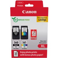 Canon 3712C008 cartuccia d'inchiostro 2 pz Originale Resa elevata (XL) Nero, Ciano, Magenta, Giallo Resa elevata (XL), Nero, Ciano, Magenta, Giallo, 2 pz, Confezione di qualità per foto