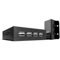 Lindy 42681 moltiplicatore di rete Ricevitore e trasmettitore di rete Nero, Estensione USB Nero, Ricevitore e trasmettitore di rete, 50 m, 480 Mbit/s, Cat5, Cat5e, Cat6, NS1021, Bronzo fosforato