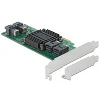 DeLOCK 90585 scheda di interfaccia e adattatore Interno SFF-8643, Controllore PCIe, SFF-8643, Femmina, Verde, 32 Gbit/s, 5 - 50 °C