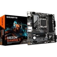 GIGABYTE A620M GAMING X Scheda Madre - Supporta CPU AMD Ryzen 8000, 8+2+1 Fasi VRM Digitale, fino a 8000MHz DDR5 (OC), 1xPCIe 4.0 M.2, GbE LAN, USB 3.2 Gen 2 Nero/grigio, 8+2+1 Fasi VRM Digitale, fino a 8000MHz DDR5 (OC), 1xPCIe 4.0 M.2, GbE LAN, USB 3.2 Gen 2, AMD, Socket AM5, AMD Ryzen 7000 Series, Socket AM5, 192 GB, DDR5-SDRAM