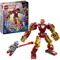 LEGO | Marvel 76307 Mech di Iron Man Contro Ultron - Action Figure Giocattolo da Costruire con 2 Minifigure, Gioco Bambini 6+, Giochi di costruzione Gioco Bambini 6+, Set da costruzione, 6 anno/i, Plastica, 101 pz, 141 g