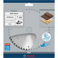 Bosch 2 608 837 683 lama circolare 16,5 cm 1 pz, Lama per sega Legno, 16,5 cm, 1,59 cm, 1 mm, 9500 Giri/min, 1,5 mm