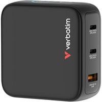 Verbatim Mini caricatore GaN con display, Caricabatterie Nero