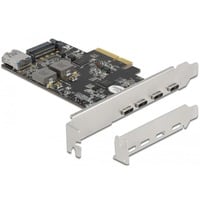 DeLOCK 90059 scheda di interfaccia e adattatore Interno USB 3.2 Gen 2 (3.1 Gen 2), Controller USB PCIe, USB 3.2 Gen 2 (3.1 Gen 2), A basso profilo, PCIe 3.0, SATA a 15 pin, 10 Gbit/s