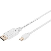 Digitus Cavo di collegamento mini-DisplayPort > DisplayPort, Full HD 1080p bianco