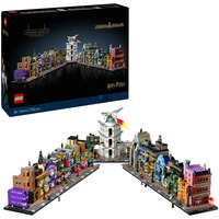LEGO Harry Potter 76444 Negozi di Magia di Diagon Alley, Kit Modellismo per Adulti in Microscala con Edifici e 12 Personaggi, Giochi di costruzione Kit Modellismo per Adulti in Microscala con Edifici e 12 Personaggi, Set da costruzione, 18 anno/i, Plastica, 2750 pz, 2,88 kg