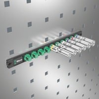Wera Barra magnetica per bussole C Deep 1 Set di bussole per chiavi a cricchetto 1/2", chiave combinata   Nero/Verde