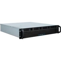 Inter-Tech 2U 2404L S-ATA Supporto Nero, Grigio, Server case Nero, Supporto, Server, Nero, Grigio, micro ATX, Mini-ITX, Acciaio, 2U