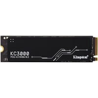 Kingston 512G KC3000 M.2 2280 NVMe SSD, Disco a stato solido Nero, 512 GB, M.2, 7000 MB/s