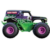 Spin Master Monster Jam, Smash & Bash Grave Digger ufficiale, veicolo radiocomandato per interni ed esterni, veicolo Monster Truck riparabile in scala 1:15, giocattoli per bambini e bambine dai 4 anni in su, RC Monster Jam , Smash & Bash Grave Digger ufficiale, veicolo radiocomandato per interni ed esterni, veicolo Monster Truck riparabile in scala 1:15, giocattoli per bambini e bambine dai 4 anni in su, Monster truck, 4 anno/i, Plastica, Nero, Verde