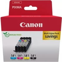 Canon 2103C007 cartuccia d'inchiostro 4 pz Originale Nero, Ciano, Magenta, Giallo Nero, Ciano, Magenta, Giallo, 4 pz, Confezione multipla