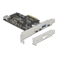 DeLOCK 90060 scheda di interfaccia e adattatore Interno USB 3.2 Gen 2 (3.1 Gen 2), Controller USB PCIe, USB 3.2 Gen 2 (3.1 Gen 2), A basso profilo, PCI 3.0, SATA a 15 pin, 10 Gbit/s