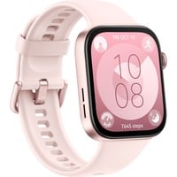 Huawei WATCH Fit 3, Display AMOLED da 1.82", Design ultra sottile, Monitoraggio completo del fitness, Monitoraggio salute 24h, Compatibilità con iOS e Android, Durata della batteria fino a 10 giorni, Chiamate Bluetooth, Pink Fluoroelastomero, Smartwatch rosa
