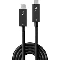 Lindy 31121 Cavo Thunderbolt 2 m 40 Gbit/s Nero Nero, Maschio, Maschio, 2 m, 40 Gbit/s, Nero, Nichel