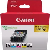 Canon 2078C007 cartuccia d'inchiostro 5 pz Originale Nero, Blu, Ciano, Magenta, Giallo Nero, Blu, Ciano, Magenta, Giallo, 5,6 ml, 5 pz, Confezione multipla