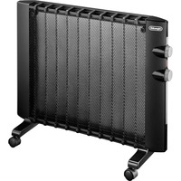 DeLonghi HMP 1000 stufetta elettrica Interno Nero 1000 W Radiatore, Livello convettore Nero, Radiatore, Mica, Interno, Pavimento, Nero, 1000 W